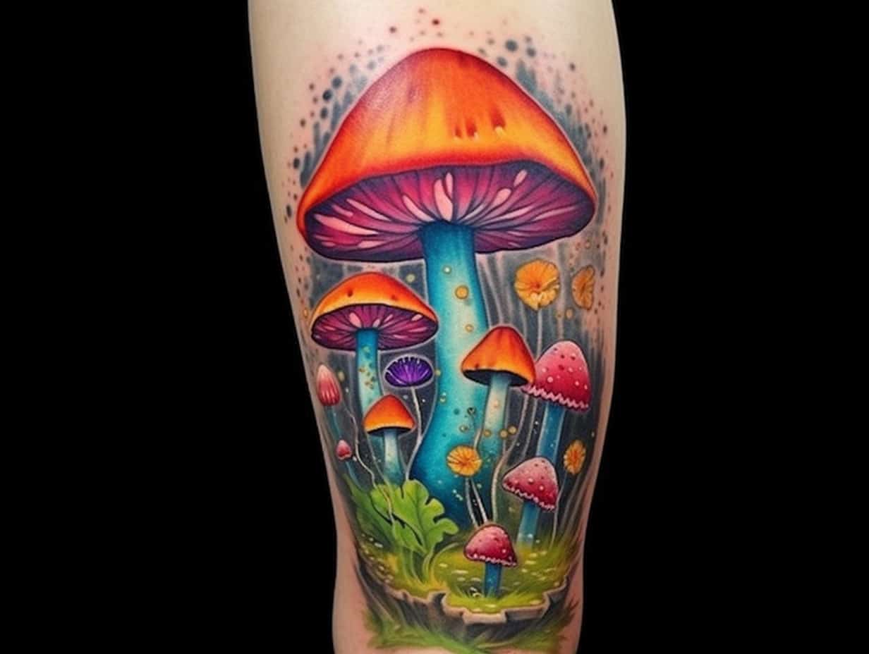 Mushroom Tattoo Meaning: Symbolism and Designs