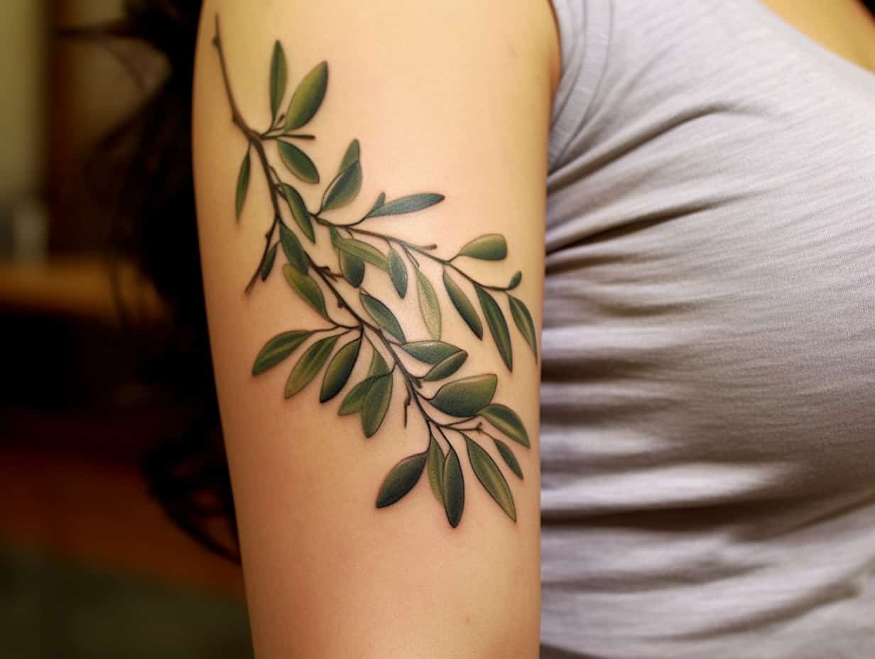 Olive Branch Tattoo Meaning: Symbolism Explained + Designs