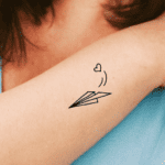 Paper Plane Tattoo Meaning & Symbolism (Motivation)