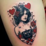 Queen of Hearts Tattoo Meaning: Symbolism and Designs