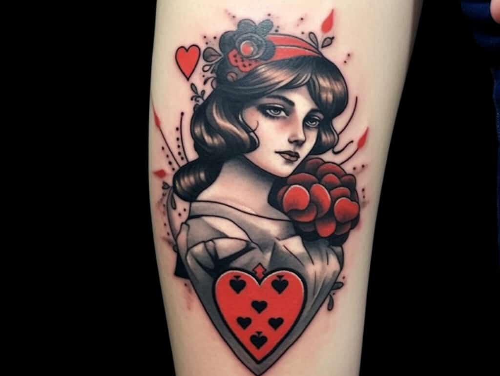 Queen of Hearts Tattoo