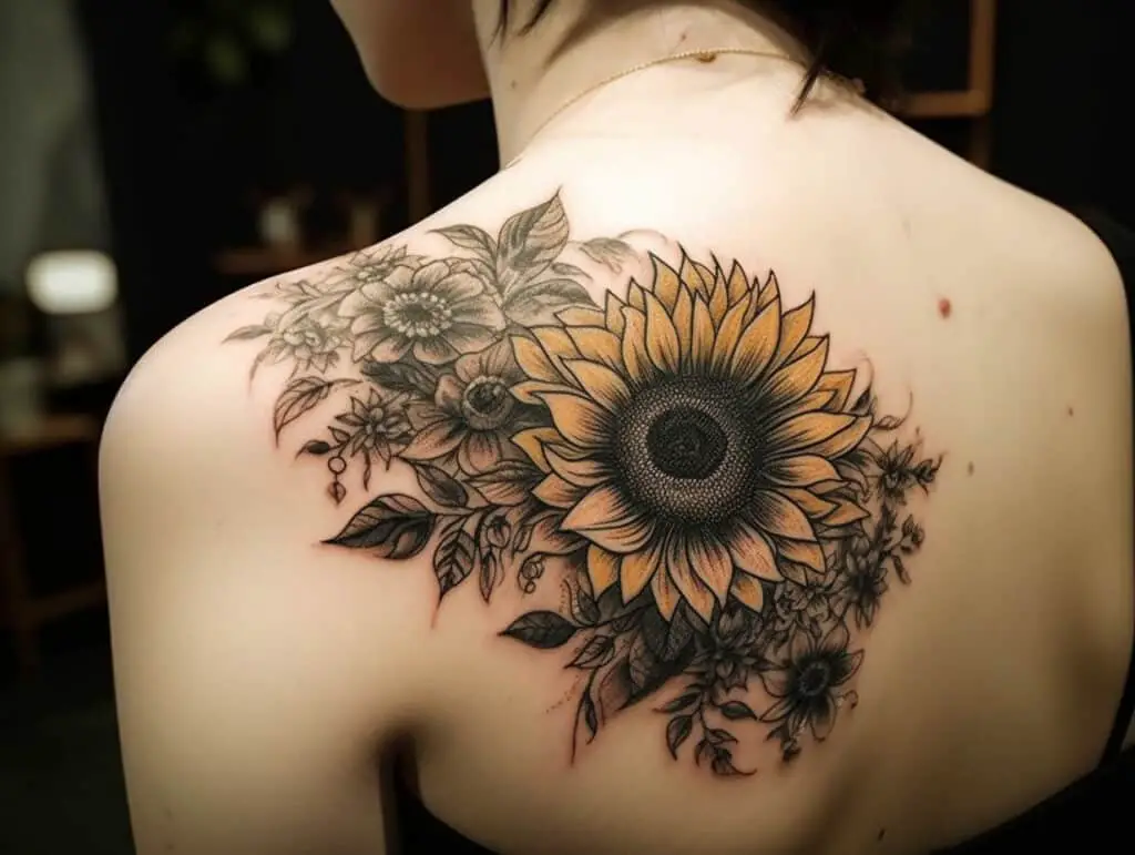 Sunflower  quote from Harold and Maude Done by Jacqueline at Soma Tiger  Tattoo in Toronto  rtattoos