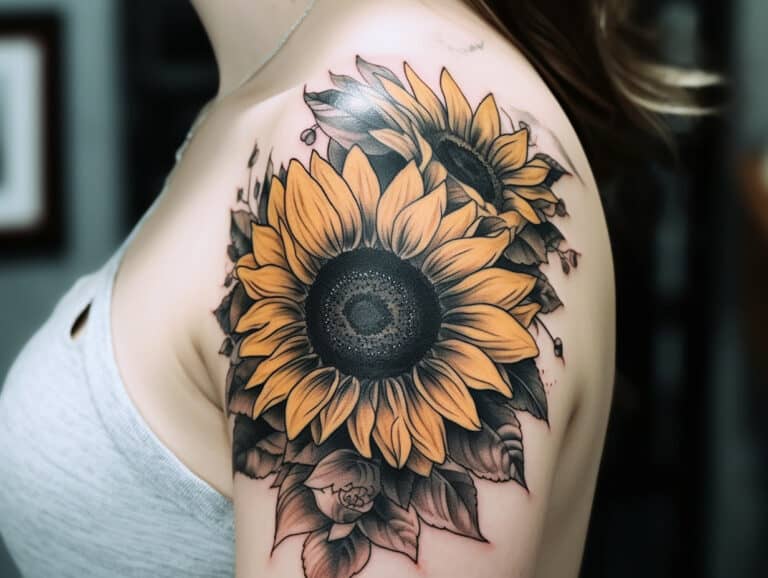 Sunflower Tattoo Meaning Revealed + Designs