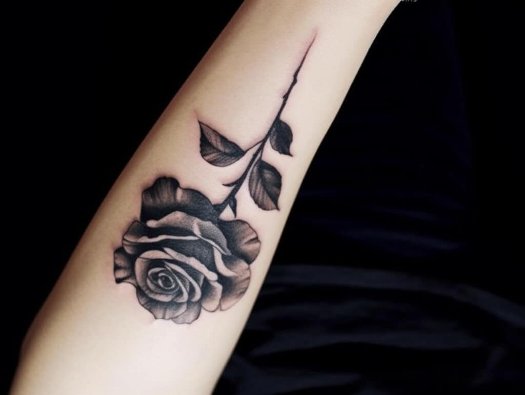 Upside Down Black Rose Tattoo Meaning