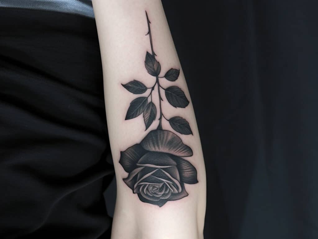 Upside Down Rose Tattoo Meaning