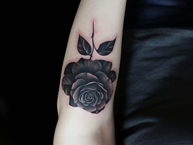 Upside Down Rose Tattoo Meaning & Symbolism (Femininity)