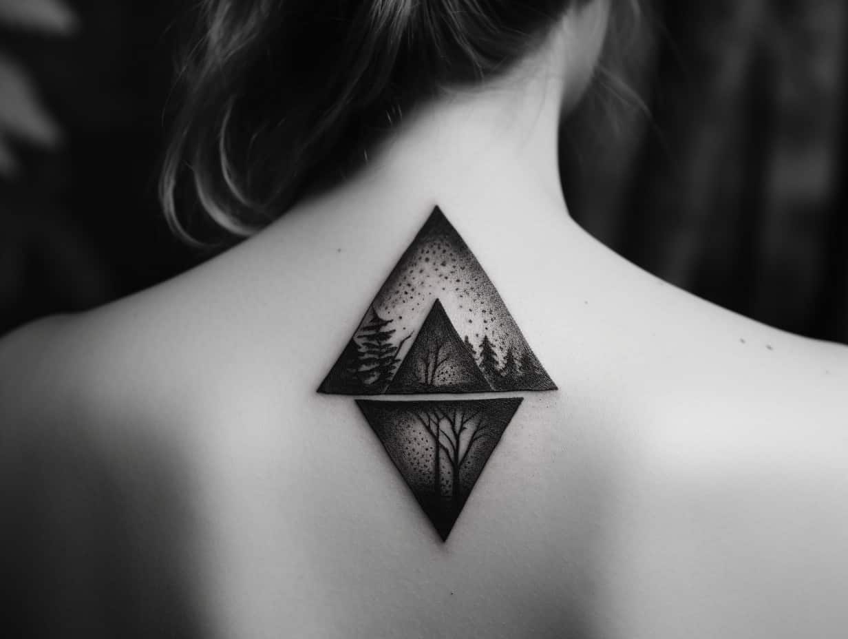 Upside Down Triangle Tattoo Meaning