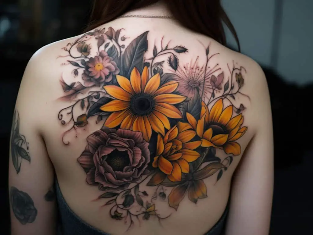 What Goes with Sunflowers in a Tattoo