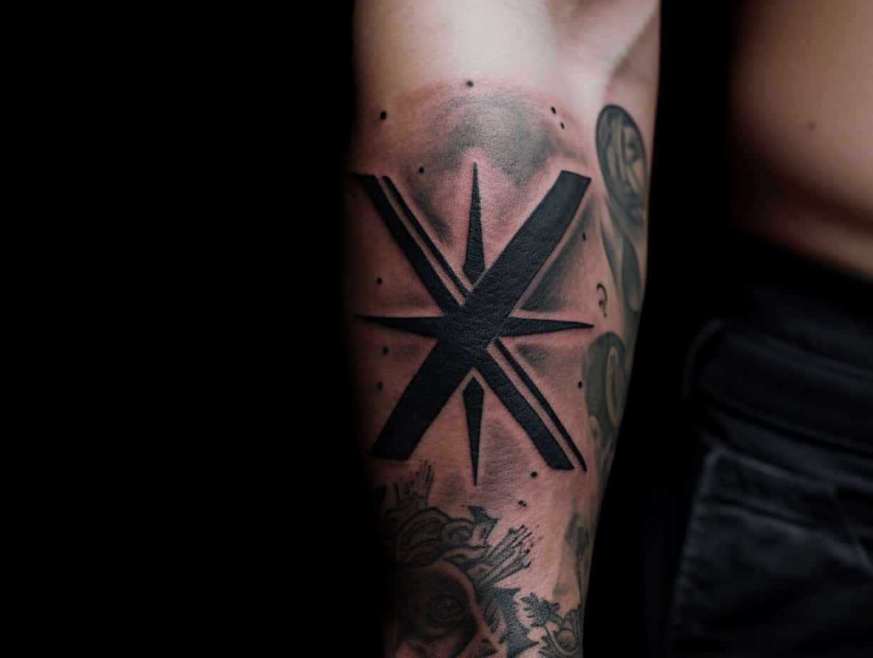 X Tattoo Meaning & Symbolism (Courage)