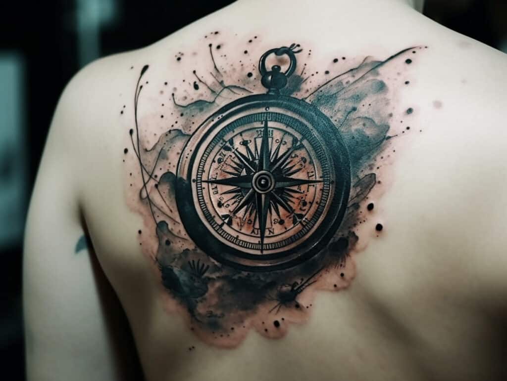 63 Elegant Compass Tattoos For Shoulder  Tattoo Designs  TattoosBagcom