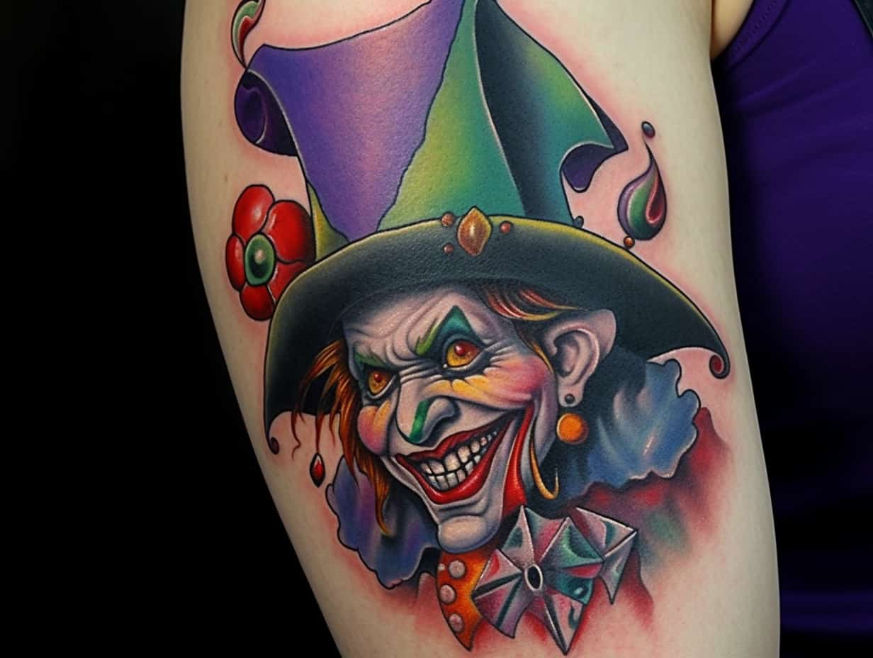 Jester Tattoo Meaning & Symbolism (Sorrow+Focus)