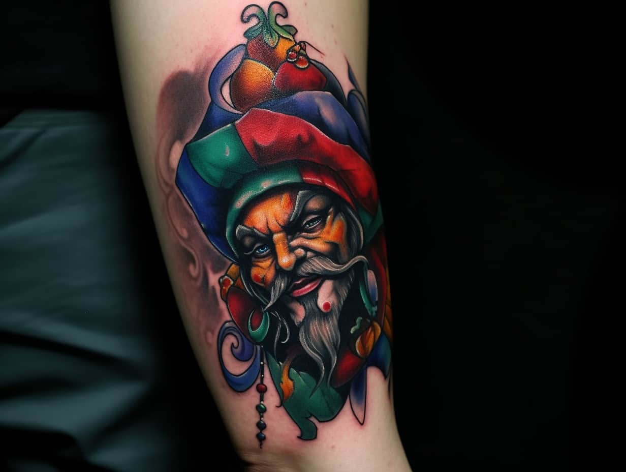 Jester Tattoo Meaning & Symbolism (Sorrow+Focus)