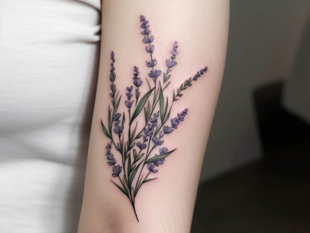 The Lavender Tattoo Meaning And 165 Blooming Tattoos To Enjoy
