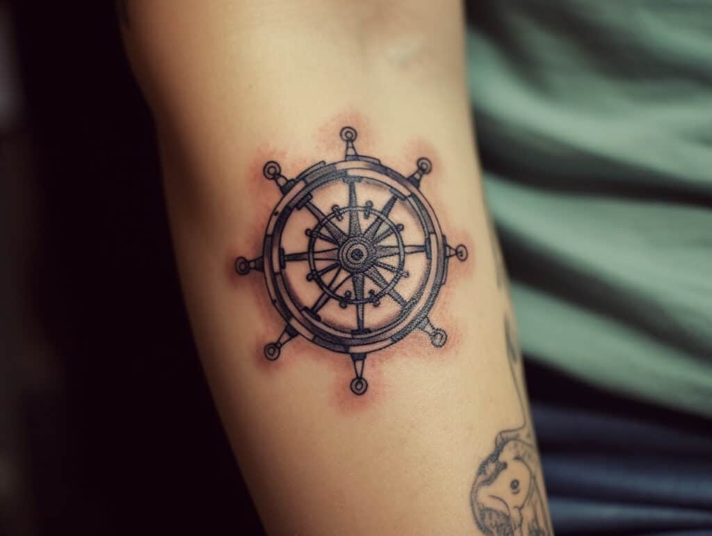 Tattooism at ULKI  ANCHOR  STEERING WHEEL TATTOOS are the most convenient  way to express your own selfIt ideally reveals the ExplorerSelf hidden  in you  Facebook