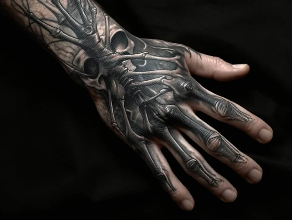 Skeleton Hand Tattoo Meaning