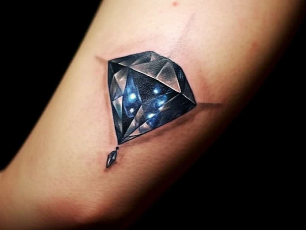 Surrealism Diamond Tattoo Idea  BlackInk