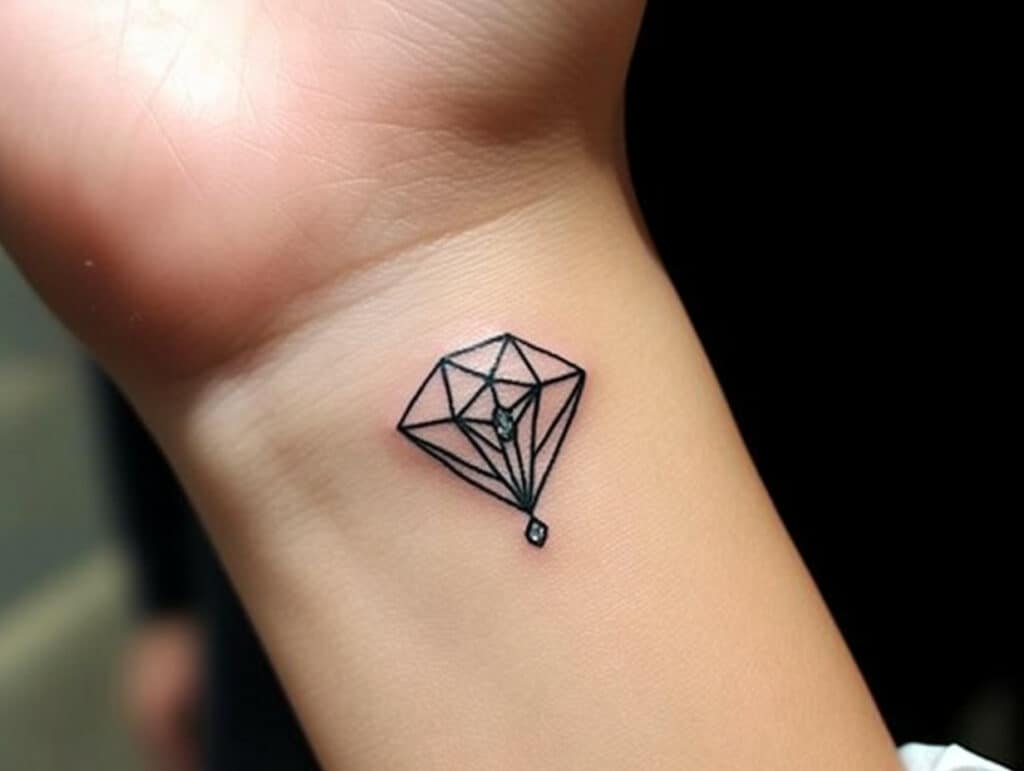 30 Brilliant Diamond Tattoos That Sparkle  Shine  Tattoo Glee