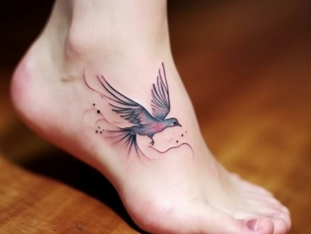 Dove Tattoos on Ankle