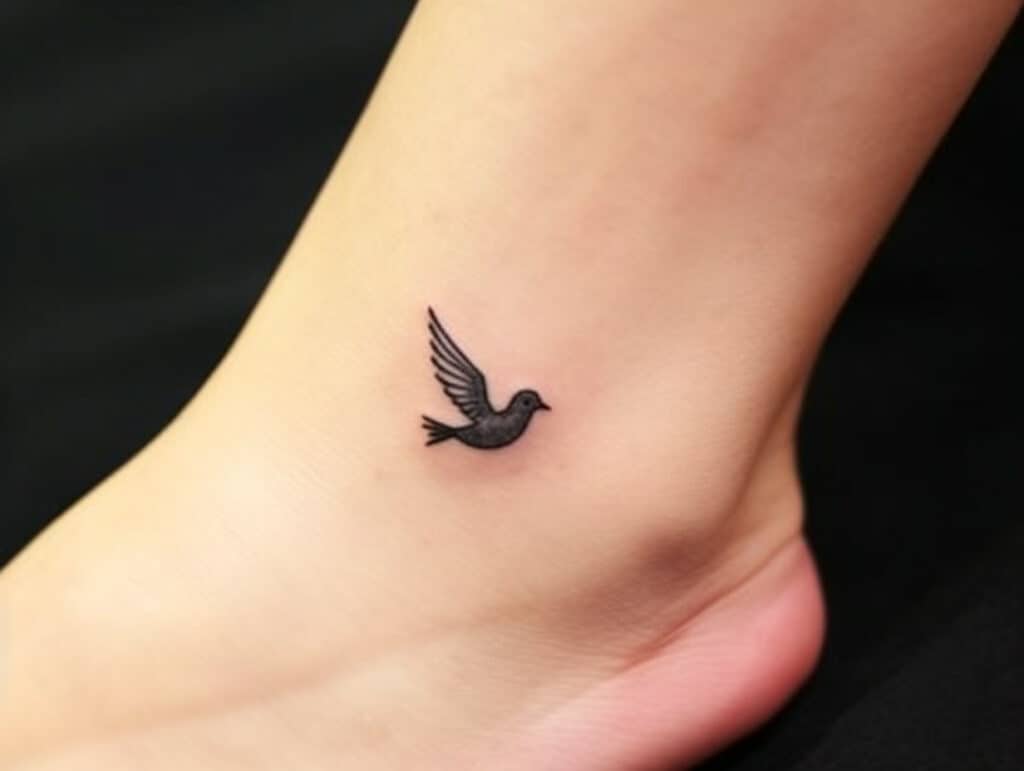 Dove Tattoos on Ankle