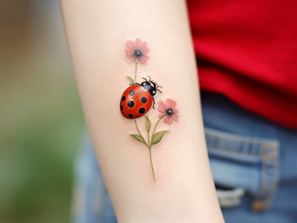 Spiritual Meaningful Ladybug Tattoo Amazing Ideas