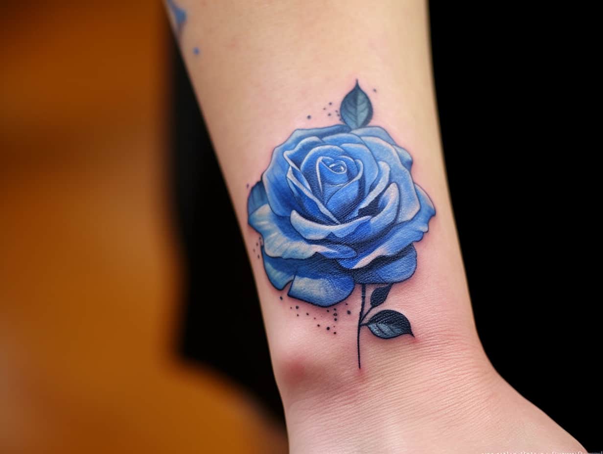 Blue Rose Tattoo Meaning Symbolism and Artistry