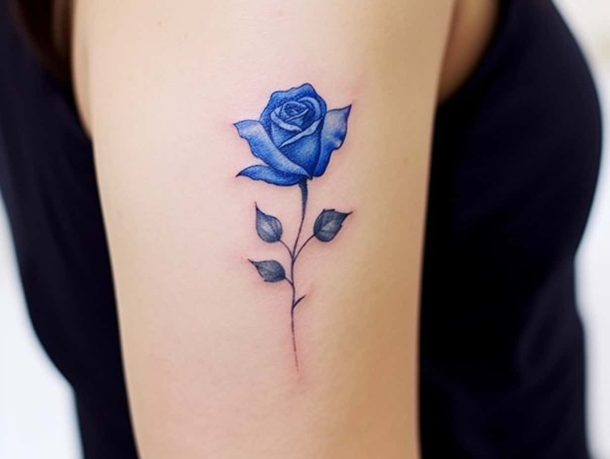 Blue Rose Tattoo Meaning Symbolism and Artistry