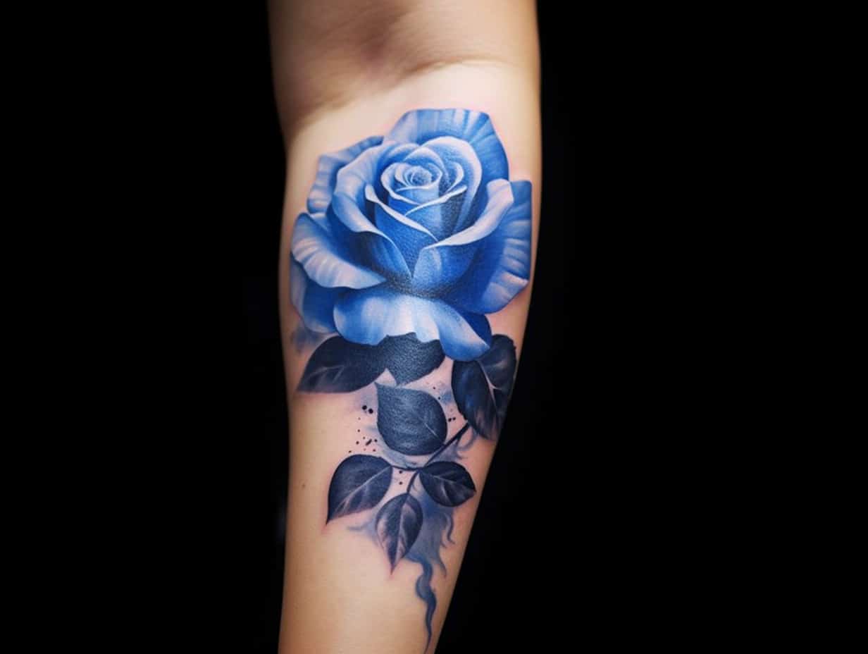 Blue Rose Tattoo Meaning: Symbolism and Artistry