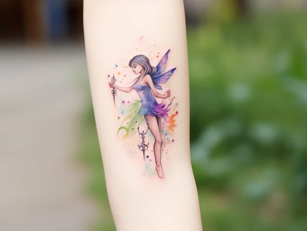 Fairy tattoo  Fairy tattoo designs Ankle tattoo designs Leg tattoos