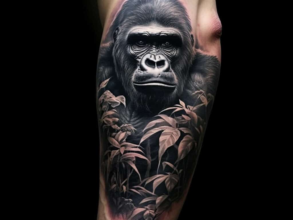 gorilla arm tattoo