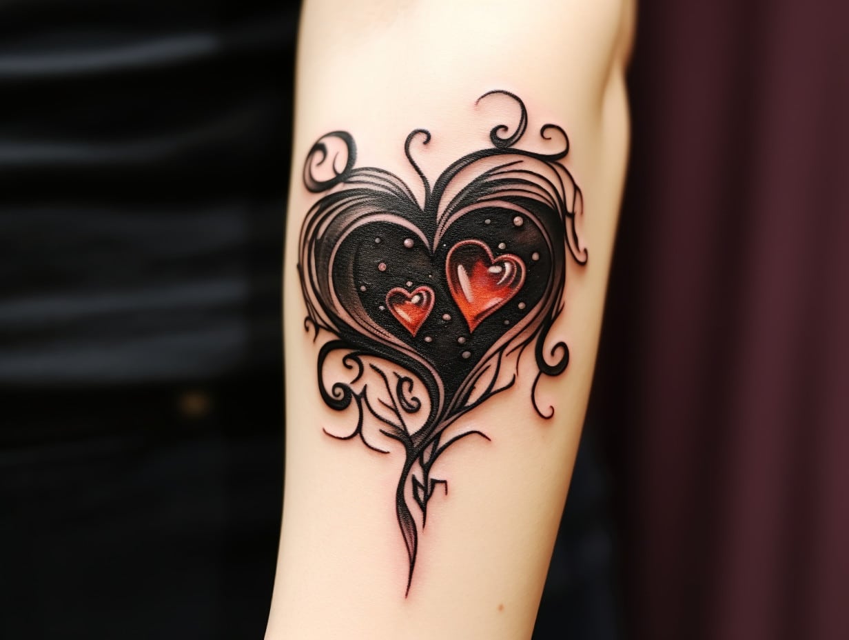 Black Heart Tattoo Meaning Symbolism Compassion   Black Heart Tattoo Meaning 12 