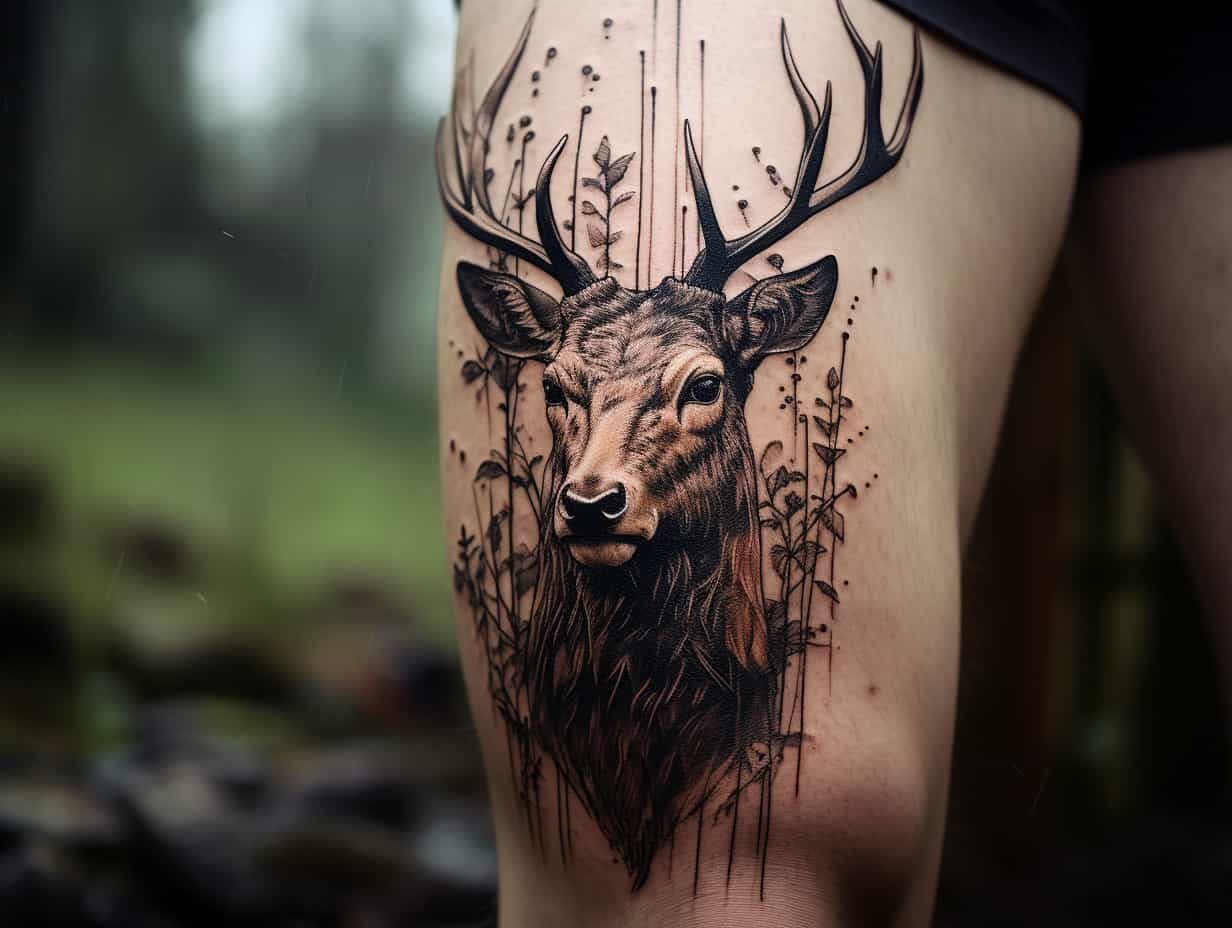 Nature’s Majesty: The Profound Meaning Behind Deer Tattoos + Designs