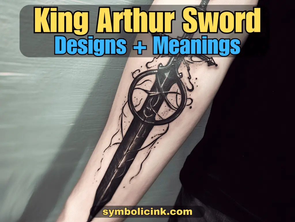 king arthur sword tattoo