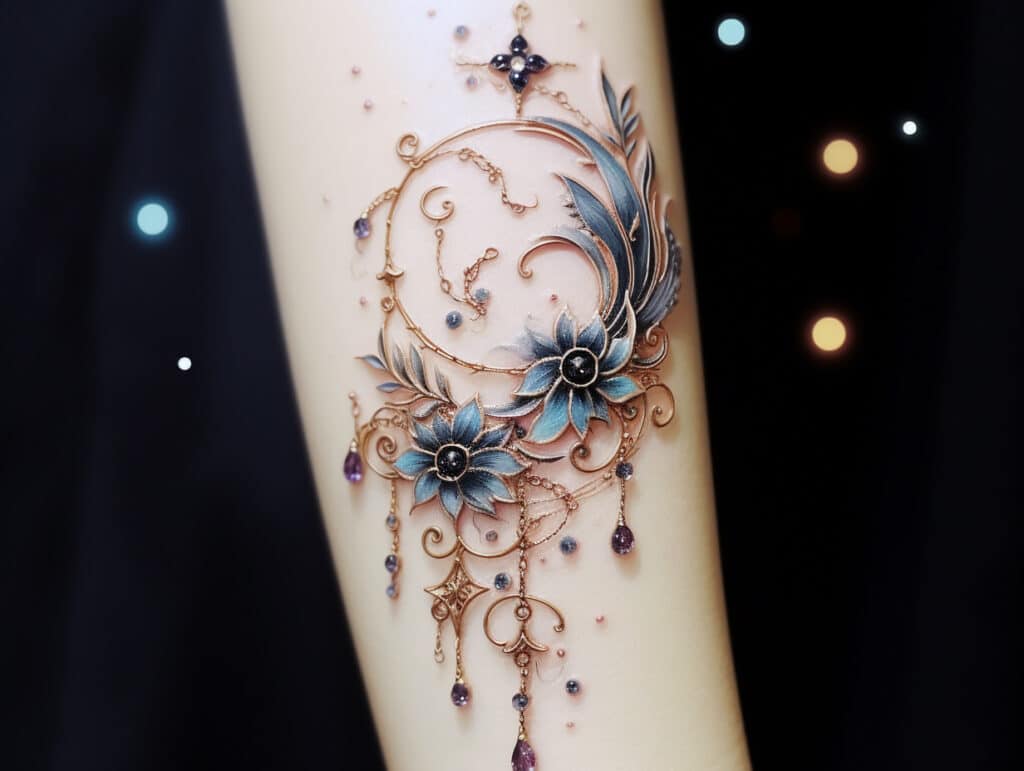 Moon Crystal Tattoo