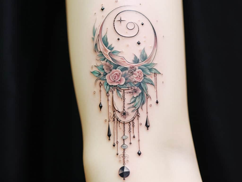 Moon Crystal Tattoo