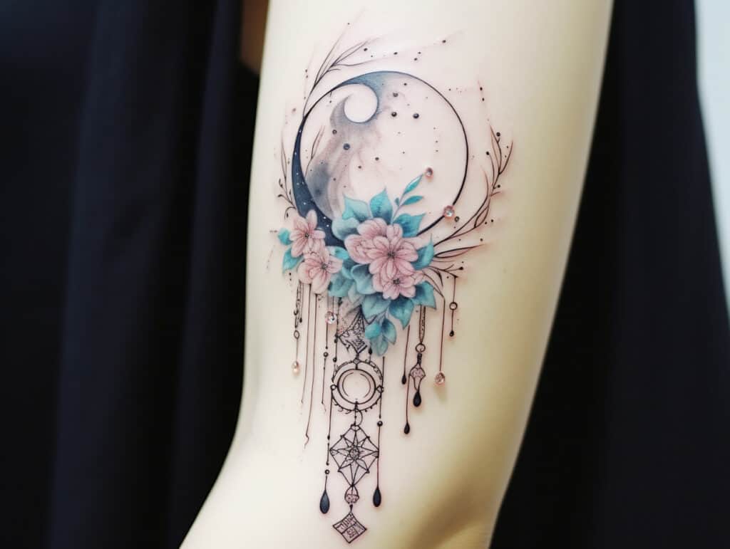 Moon Crystal Tattoo