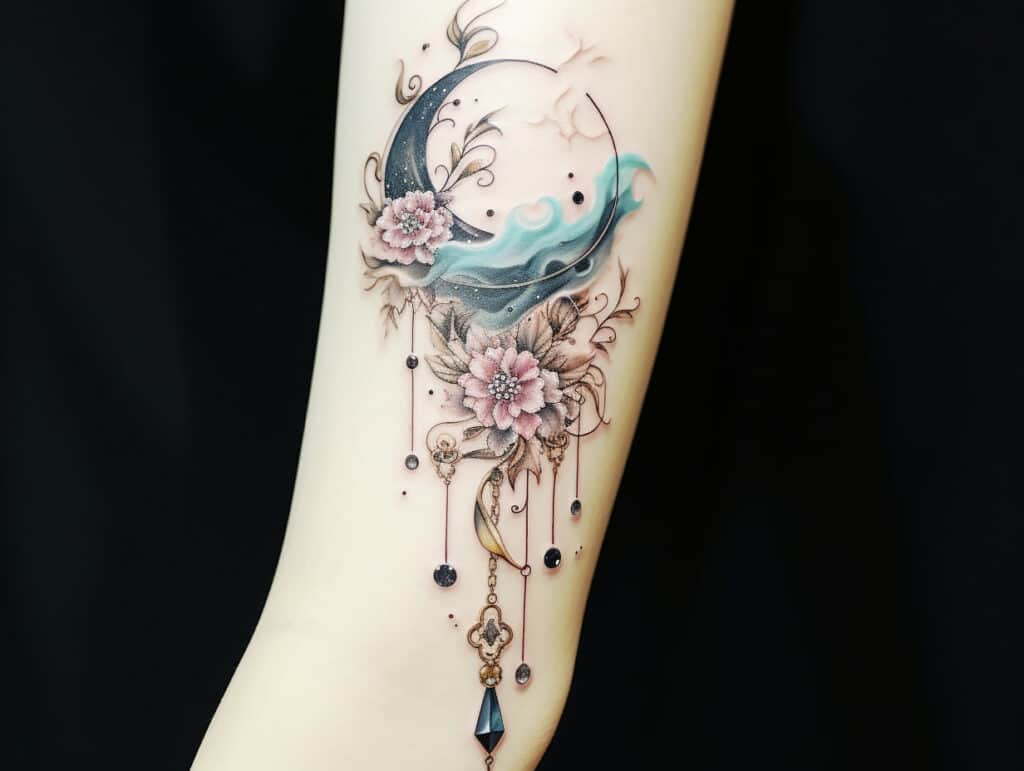 Moon Crystal Tattoo