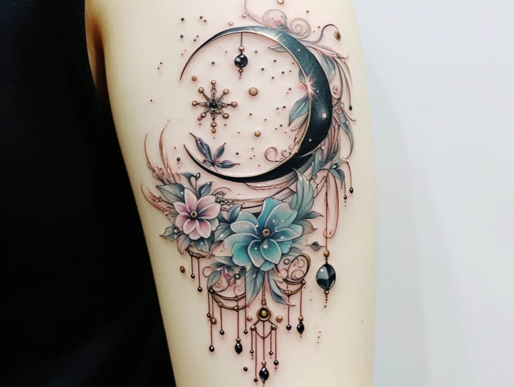 Moon Crystal Tattoo