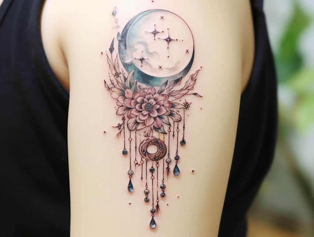 Moon Crystal Tattoo