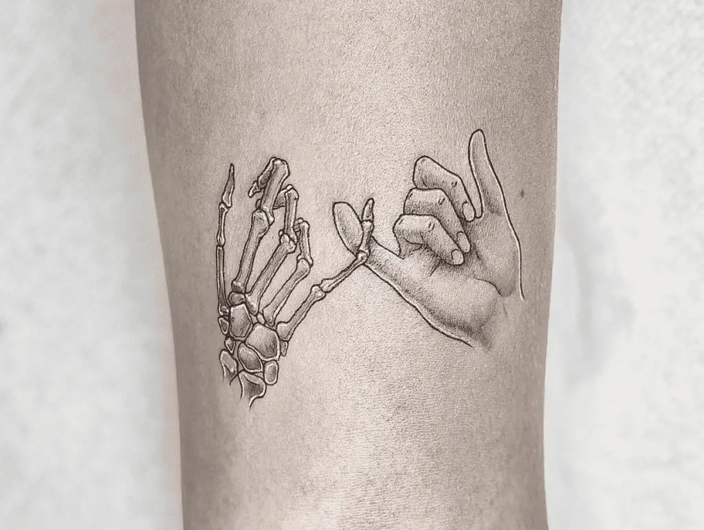 Pinky Promise Tattoo Skeleton