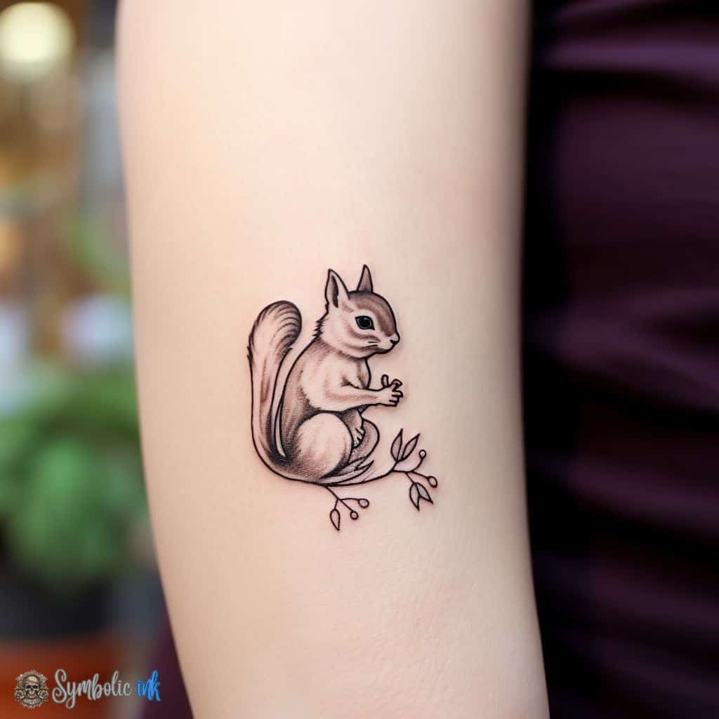 Simple Squirrel Tattoo