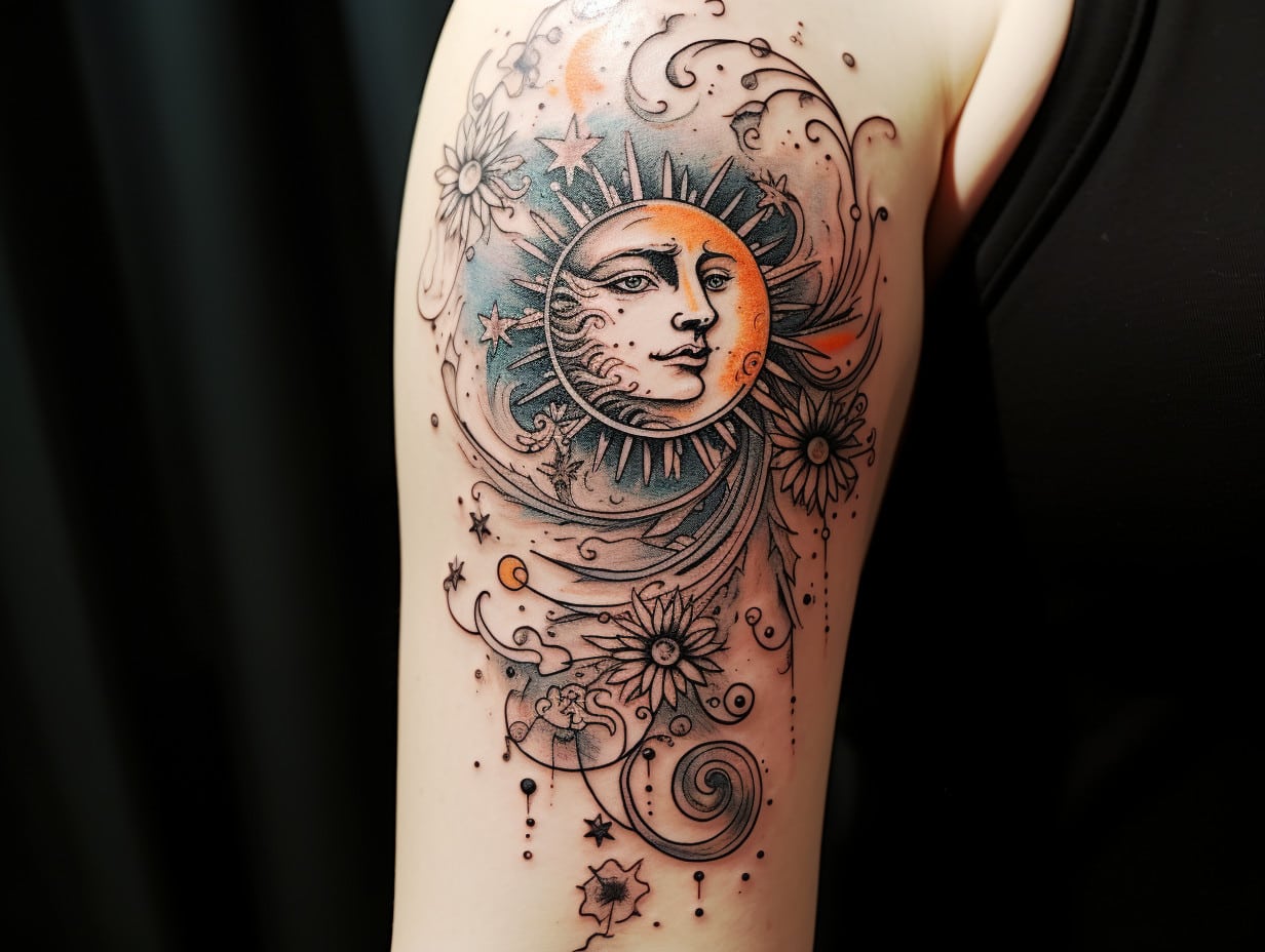 Sun And Moon Tattoo Meaning & Symbolism (Life and Death)