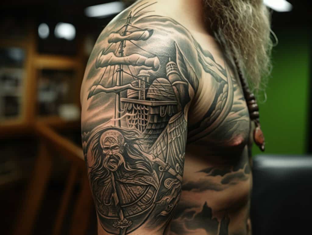 5. Viking Ship Tattoos: Symbolism and Designs - wide 7