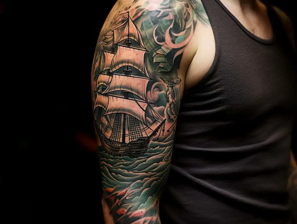 5. Viking Ship Tattoos: Symbolism and Designs - wide 3
