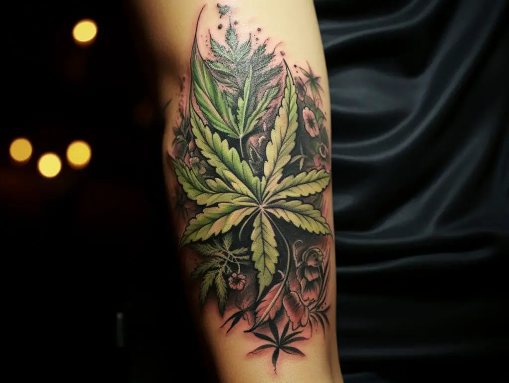weed tattoo design picture