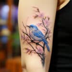 Blue Bird Tattoos Meaning with Designs and Ideas