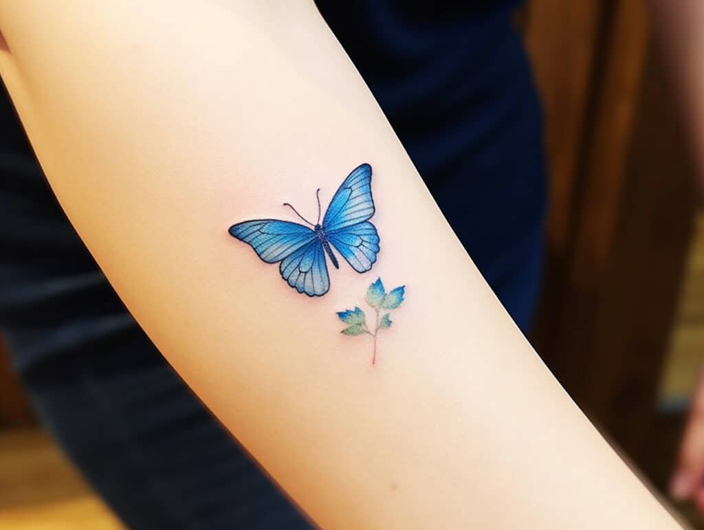 blue butterfly tattoo meaning