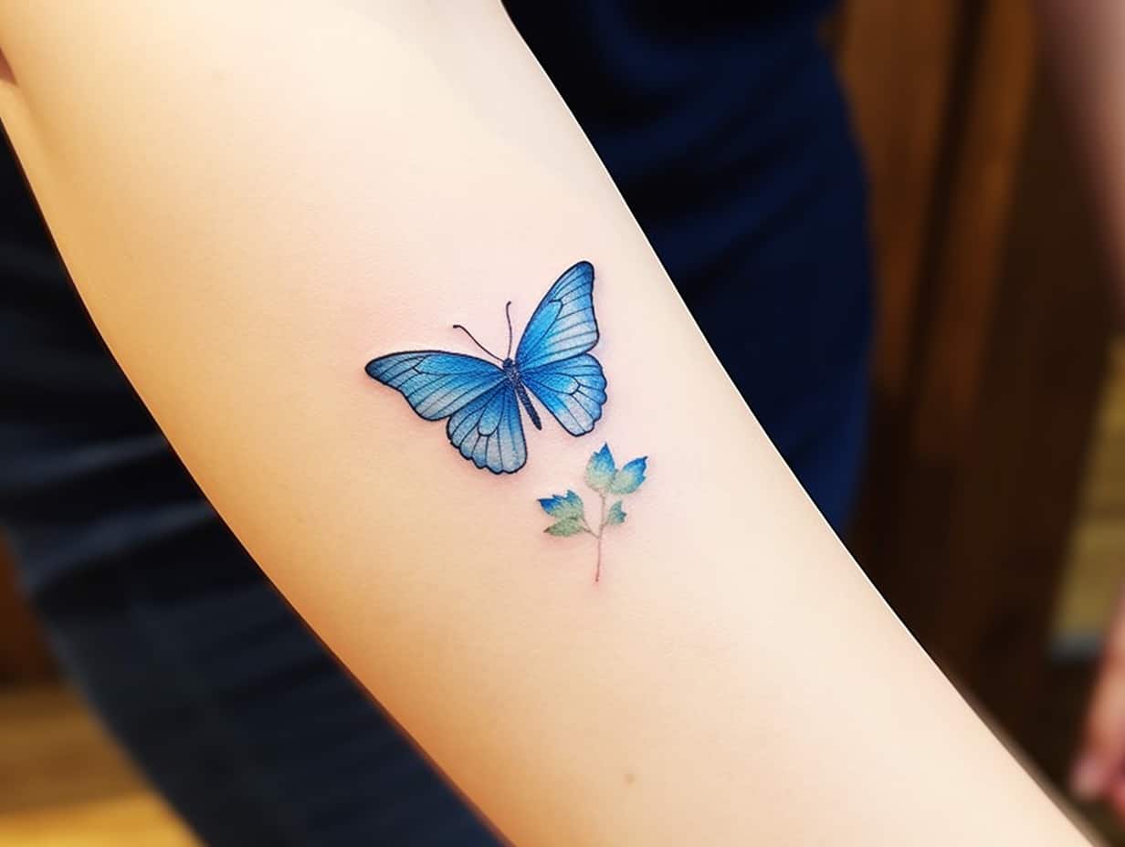 meaning of blue butterfly tattoo