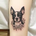 Small but Mighty: The Charm of Tiny Boston Terrier Tattoos + Designs