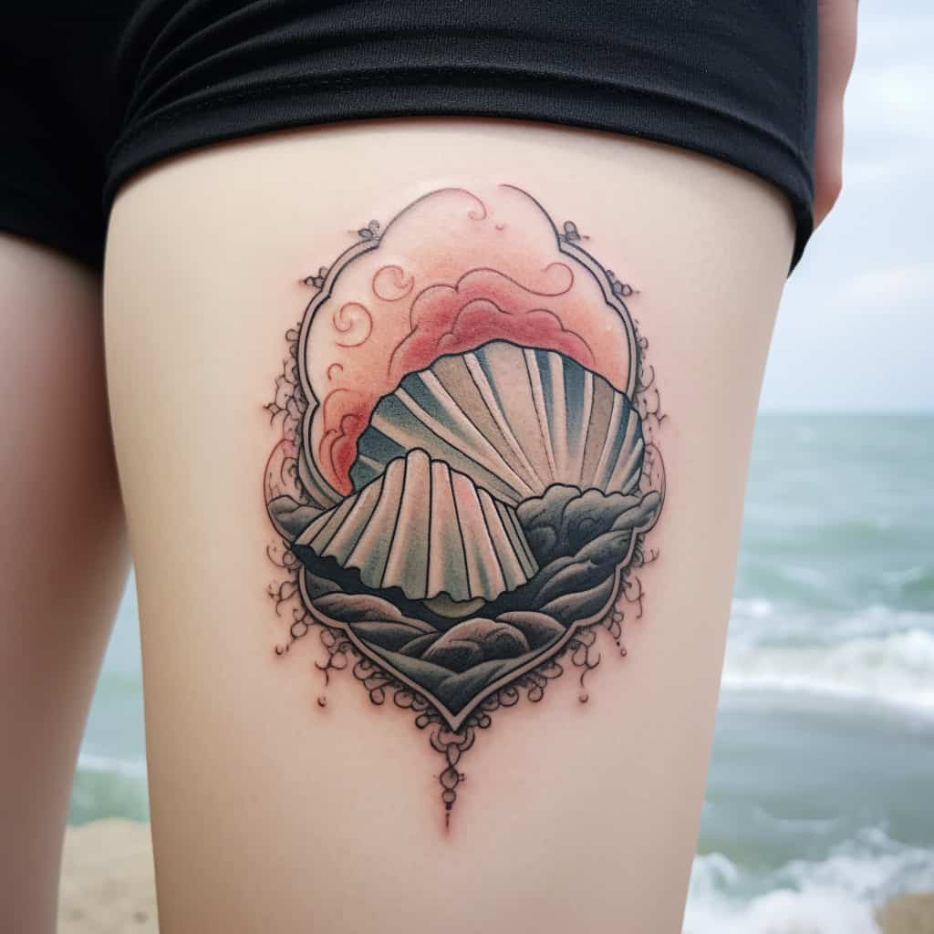 Clam Shell Tattoo