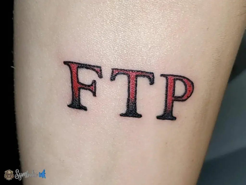 ftp tattoo red